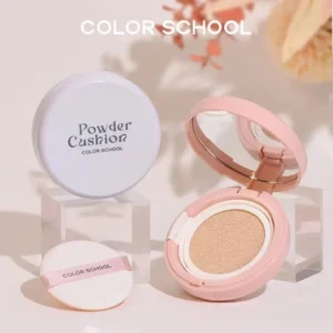 COLOR SCHOOL คุชชั่นมัธยม รุ่นหน้าฉ่ำ ติดทน ให้ความชุ่มชื้น ป้องกันเหงื่อ ปกปิด คุมมัน กันน้ำ มี2สีให้เลือก 401# ขาวชมพู 402# ขาวเหลือง รุ่นนี้คุมมัน เบลอผิวดีมาก ปกปิดรูขุมขนไม่หนักหน้าสบายผิว กันน้ำ