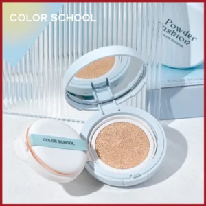 COLOR SCHOOL คุชชั่นมัธยม รุ่นหน้าฉ่ำ ติดทน ให้ความชุ่มชื้น ป้องกันเหงื่อ ปกปิด คุมมัน กันน้ำ มี2สีให้เลือก 401# ขาวชมพู 402# ขาวเหลือง รุ่นนี้คุมมัน เบลอผิวดีมาก ปกปิดรูขุมขนไม่หนักหน้าสบายผิว กันน้ำ