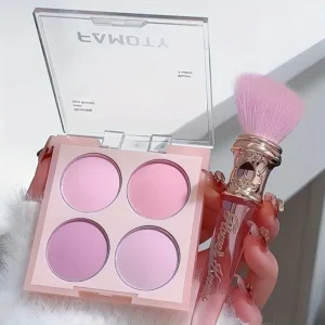 บลัชออน สีสีชมพูสีม่วง แบบ 4 ช่อง