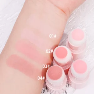 บลัชออนสติ๊ก เนื้อแมตต์ 4 สี ชุ่มชื้น ติดทนนาน แก้ม กระจ่างใส
