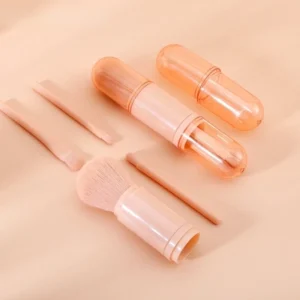 เซ็ตแปรงแต่งหน้า 4 ชิ้น ในด้ามเดียวขนนุ่ม พร้อมกล่องใส่